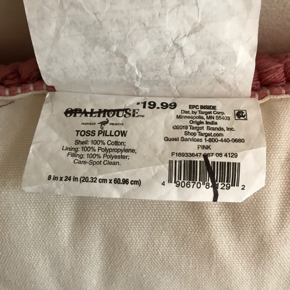 Opalhouse™ for Target. Pink Lumbar Throw Pillow. - Picture 6 of 8